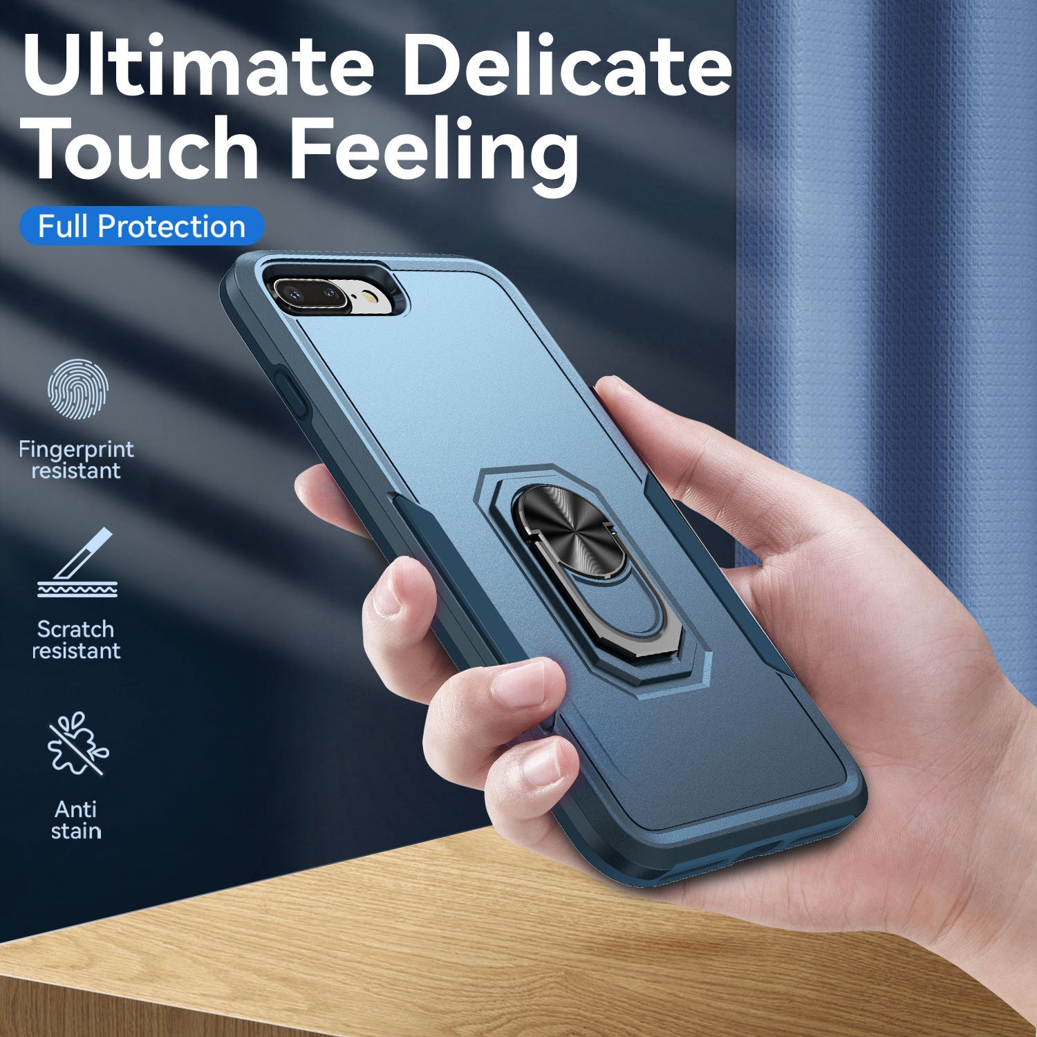 iPhone 6/7/8 Plus Kickstand fully protected heavy-duty shockproof case