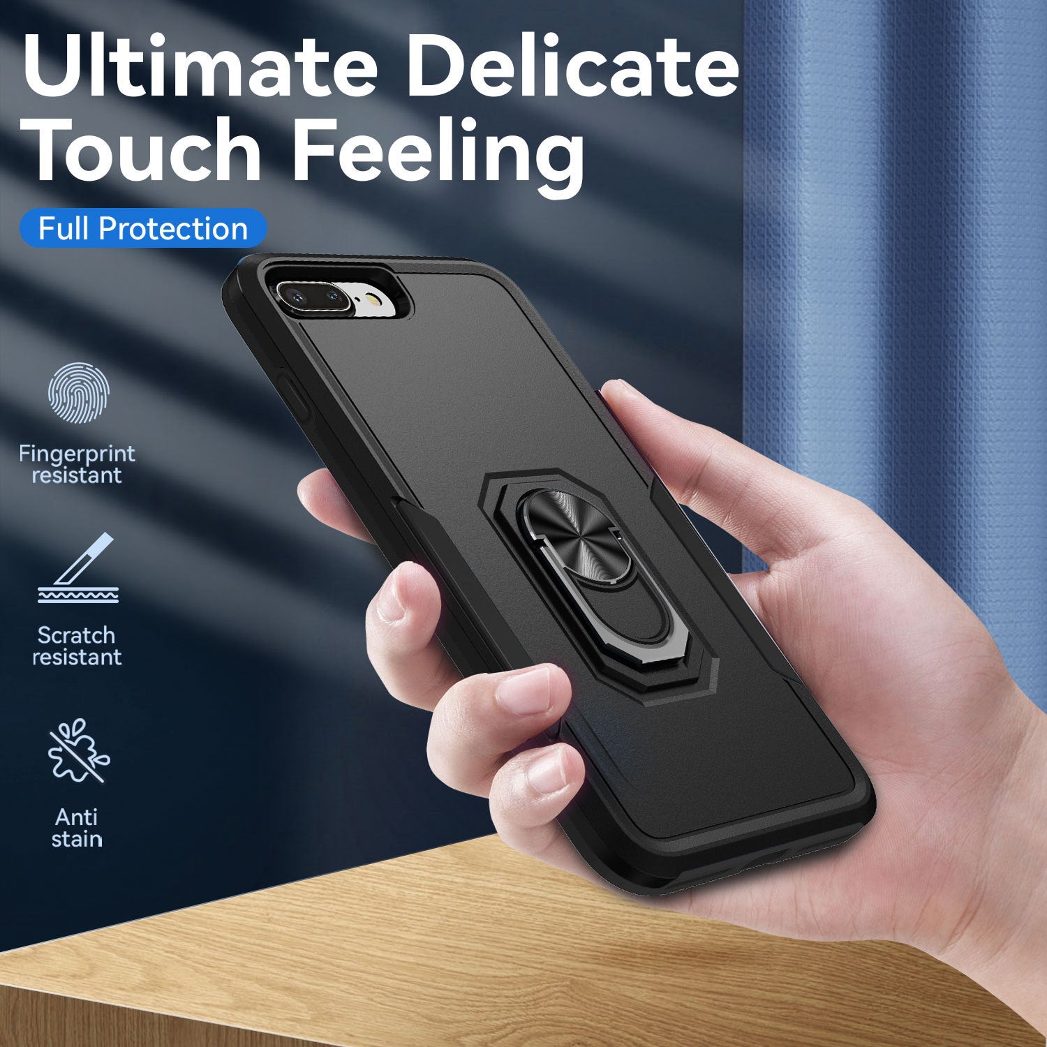 iPhone 6/7/8 Plus Kickstand fully protected heavy-duty shockproof case