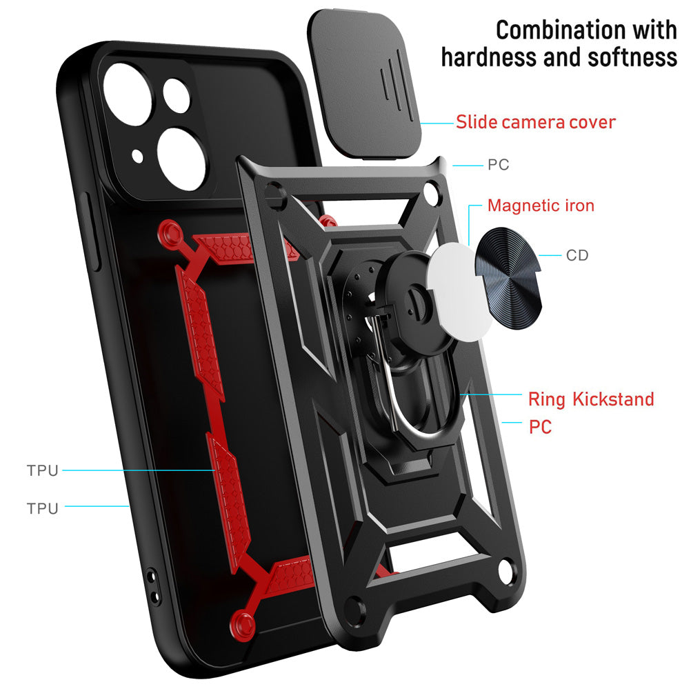 iPhone 13 Sliding window with kickstand Phone Case