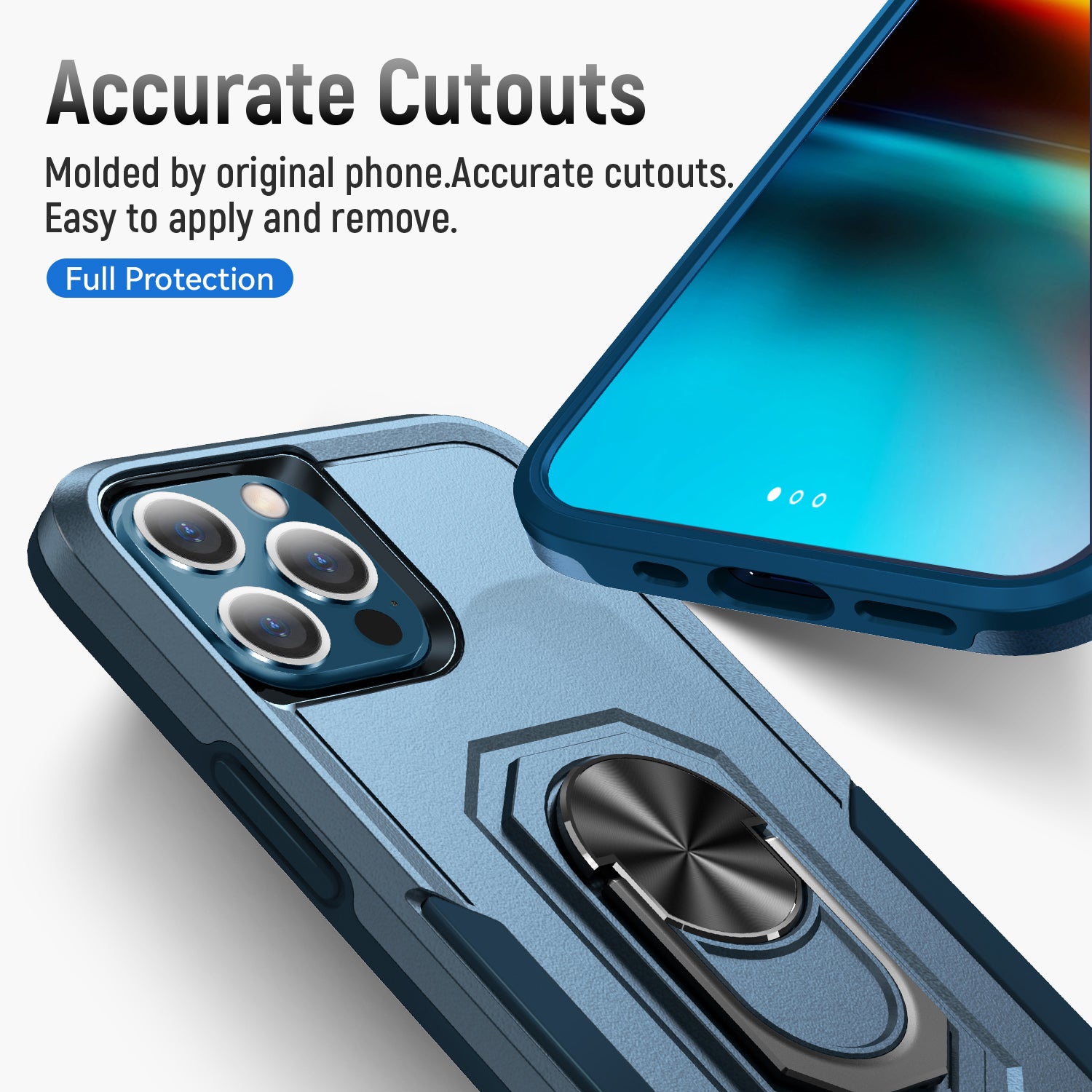 iPhone 13 Pro Max Kickstand fully protected  heavy-duty shockproof case