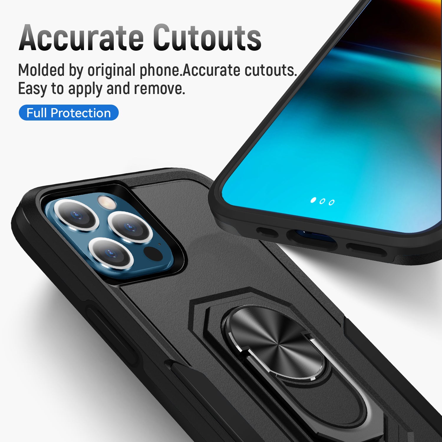 iPhone 13 Pro Max Kickstand fully protected  heavy-duty shockproof case