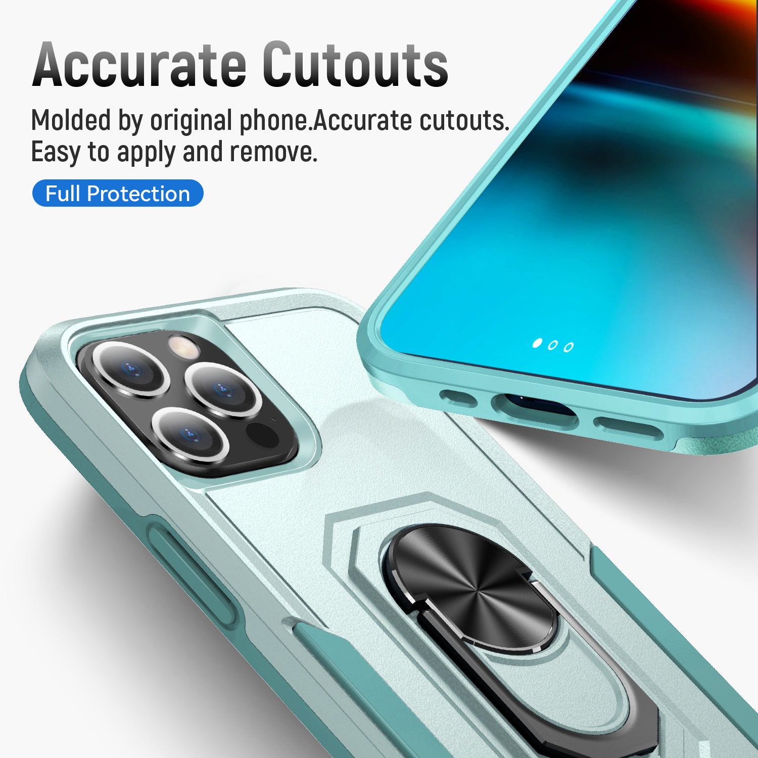 iPhone 13 Pro Max Kickstand fully protected  heavy-duty shockproof case
