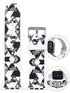 Apple Watch Series 4/3/2/1 with Silver Buckle Rubber Design Colorful Replacement i Watch Bands