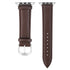Leather Replacement i Watch Bands with Silver Buckle for Apple Watch Series7/6/SE/5/4/3/2/1