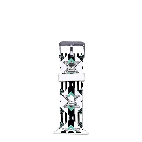 Apple Watch Series 4/3/2/1 with Silver Buckle Rubber Design Colorful Replacement i Watch Bands