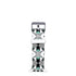 Apple Watch Series 4/3/2/1 with Silver Buckle Rubber Design Colorful Replacement i Watch Bands