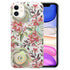 iPhone 12 Mini (5.4") Plating Flower Silicone Cases with Laser Effect