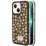 iPhone  13 Diamond inlaid on both sides,color pearl case