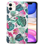 iPhone 12 Mini (5.4") Plating Flower Silicone Cases with Laser Effect