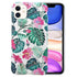 iPhone 12 Mini (5.4") Plating Flower Silicone Cases with Laser Effect