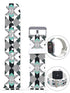 Apple Watch Series 4/3/2/1 with Silver Buckle Rubber Design Colorful Replacement i Watch Bands