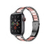 Solid Stainless Steel Metal Replacement Watchband with two-color strap Compatible with iWatch 7/SE /6/ 5/ 4 /3/ 2/1(38mm/40mm,41mm)