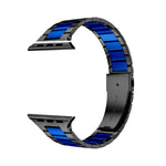 Solid Stainless Steel Metal Replacement Watchband with two-color strap Compatible with iWatch 7/SE /6/ 5/ 4 /3/ 2/1(38mm/40mm,41mm)