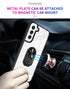 Samsung Galaxy S23 Plus Transparent acrylic material with Magnetic GPS Car Mount Phone Holder Case support on the back