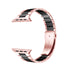 Solid Stainless Steel Metal Replacement Watchband with two-color strap Compatible with iWatch 7/SE /6/ 5/ 4 /3/ 2/1(38mm/40mm,41mm)