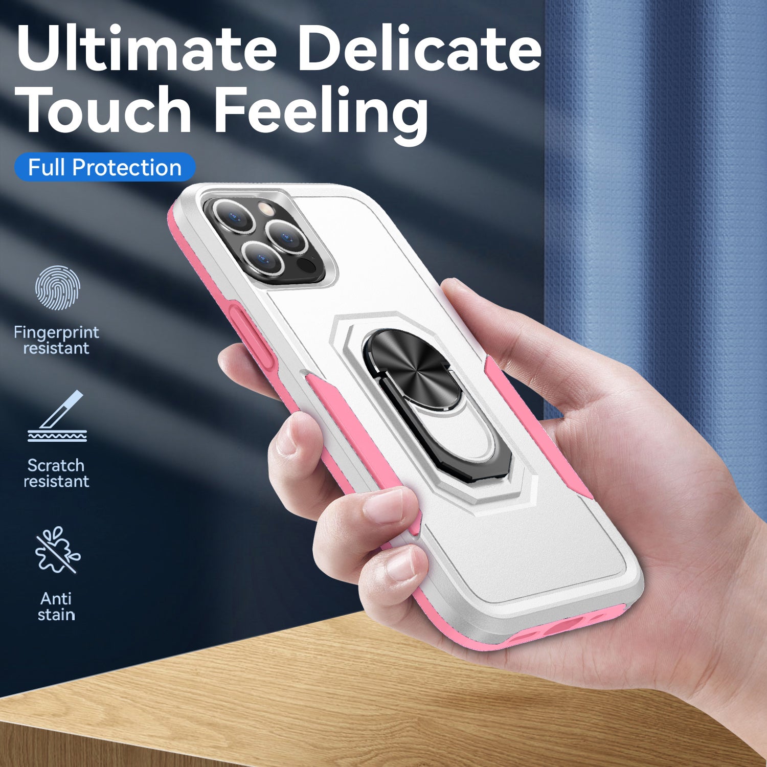 iPhone 13 Pro Max Kickstand fully protected  heavy-duty shockproof case
