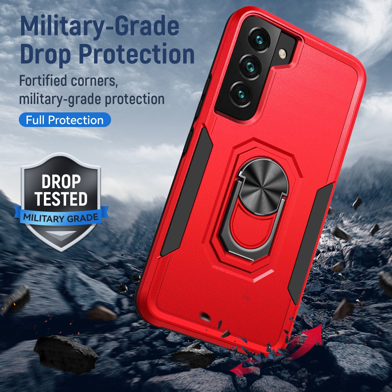 Samsung Galaxy S23 Kickstand fully protected heavy-duty shockproof case