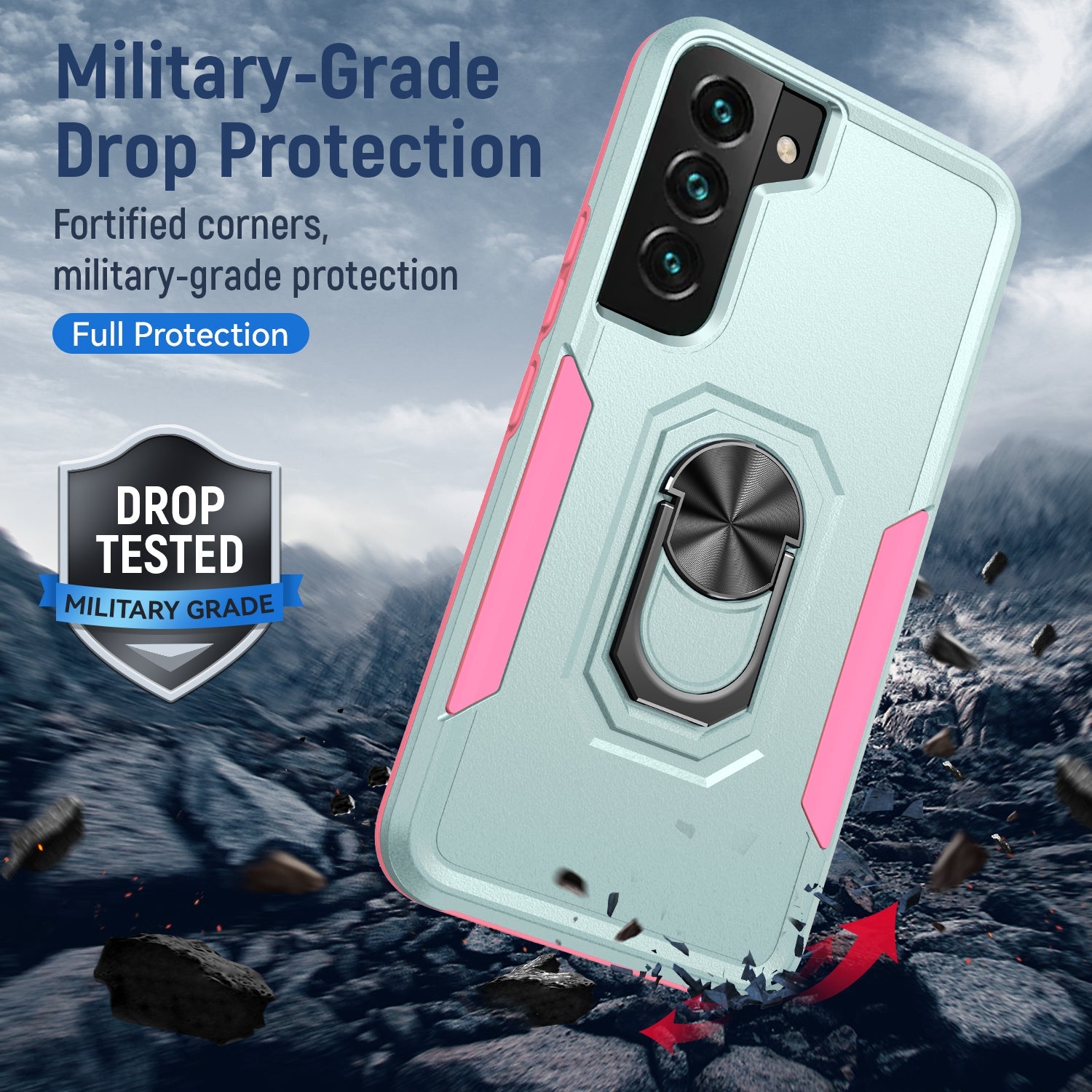 Samsung Galaxy S23 Kickstand fully protected heavy-duty shockproof case