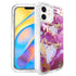 iPhone 12 /12Pro (6.1") Anti-Shock Durable Protective TPU Heavy Duty Marble Clear Case