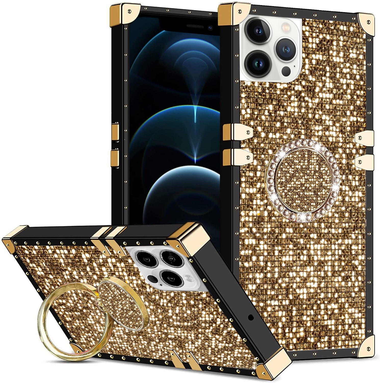 iPhone 13 Pro TPU Luxury  Fashion Case with Kickstand