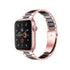 Solid Stainless Steel Metal Replacement Watchband with two-color strap Compatible with iWatch 7/SE /6/ 5/ 4 /3/ 2/1(38mm/40mm,41mm)