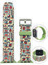 Apple Watch Series 4/3/2/1 with Silver Buckle Rubber Design Colorful Replacement i Watch Bands