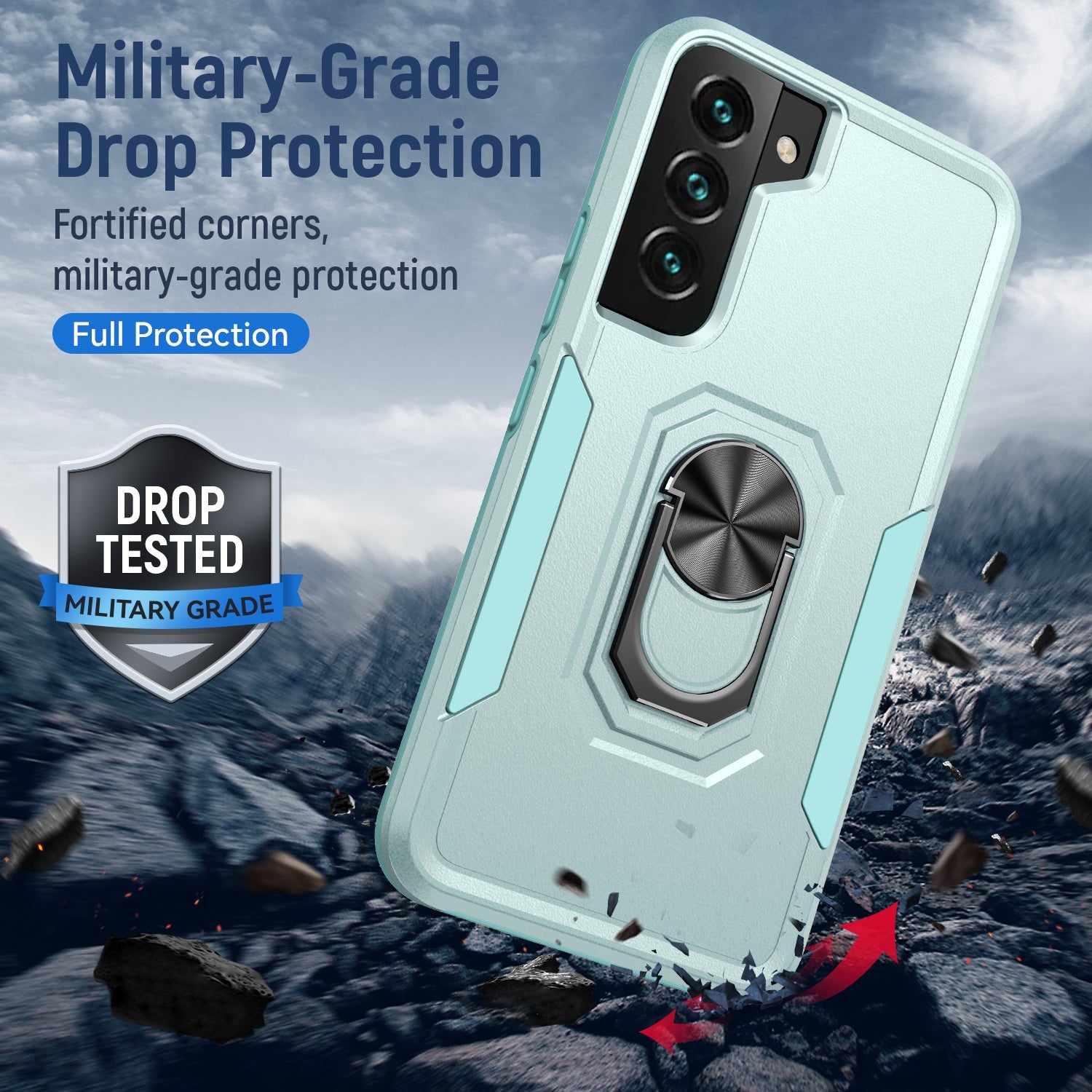 Samsung Galaxy S23 Kickstand fully protected heavy-duty shockproof case