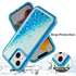 iPhone 13 Transparent four corner anti falling quicksand protective case