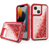 iPhone 13 Transparent four corner anti falling quicksand protective case