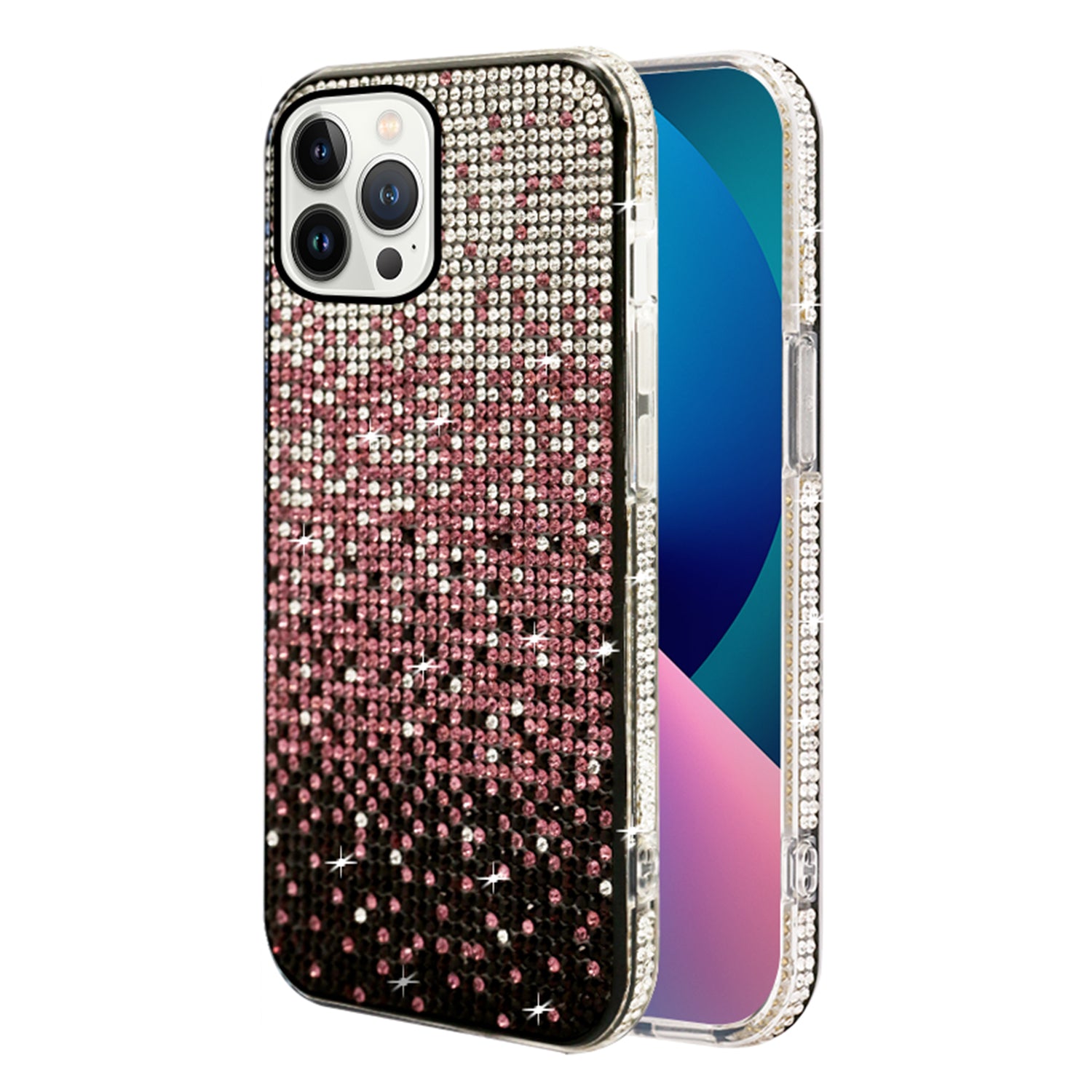 iPhone  13 ProThree color gradient small diamond case