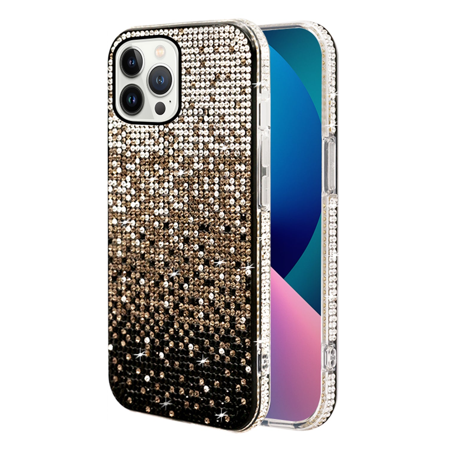 iPhone  13 ProThree color gradient small diamond case