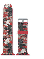 Apple Watch Series 4/3/2/1 with Silver Buckle Rubber Design Colorful Replacement i Watch Bands