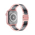 Solid Stainless Steel Metal Replacement Watchband with two-color strap Compatible with iWatch 7/SE /6/ 5/ 4 /3/ 2/1(38mm/40mm,41mm)