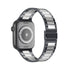 Solid Stainless Steel Metal Replacement Watchband with two-color strap Compatible with iWatch 7/SE /6/ 5/ 4 /3/ 2/1(38mm/40mm,41mm)