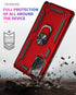 Samsung Galaxy Note 20 Dual Colors Ring Magnetic GPS car mount Phone Holder