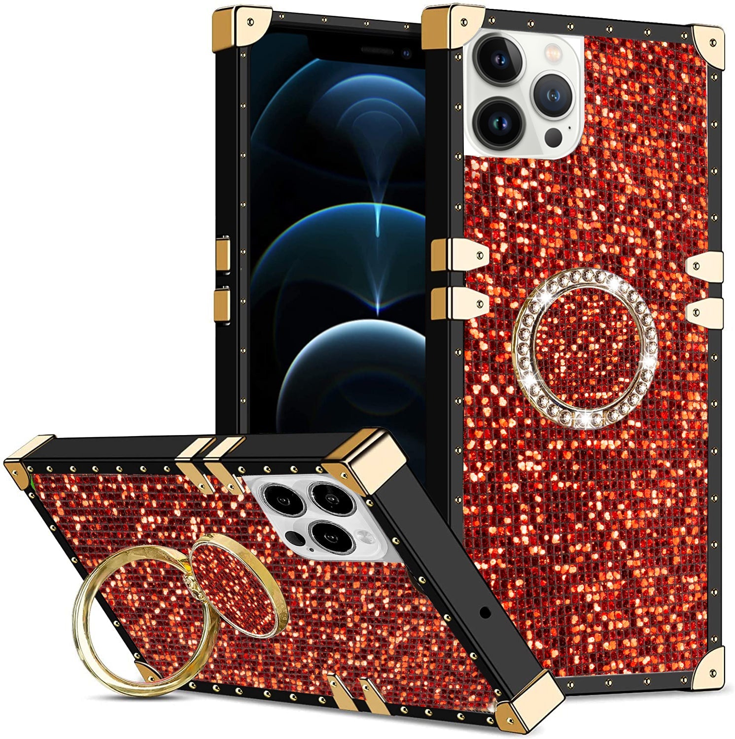 iPhone 13 Pro TPU Luxury  Fashion Case with Kickstand