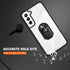 Samsung Galaxy S23 Plus Transparent acrylic material with Magnetic GPS Car Mount Phone Holder Case support on the back