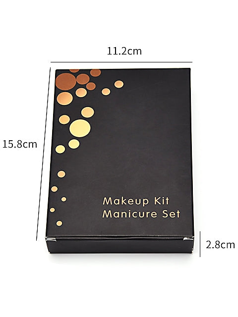 16 in 1 Manicure Set Professional Nail foot Clippers Scissors Kit Pedicure Care Tools Stainless Steel Grooming Kit - Rose Gold
