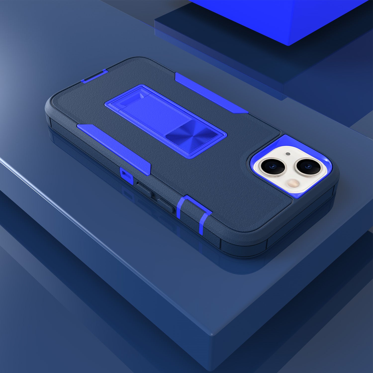 iPhone 13 Kickstand fully protected heavy-duty shockproof case