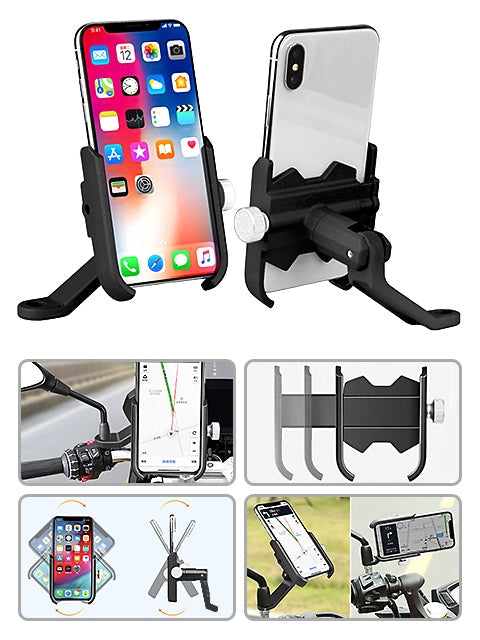 Universal GPS Phone Mount Holder for Electric Bicycles/Motorcycle - Black