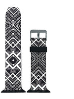 Apple Watch Series 4/3/2/1 with Silver Buckle Rubber Design Colorful Replacement i Watch Bands