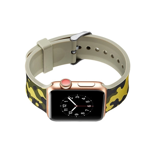 Apple Watch Series 4/3/2/1 with Silver Buckle Rubber Design Colorful Replacement i Watch Bands