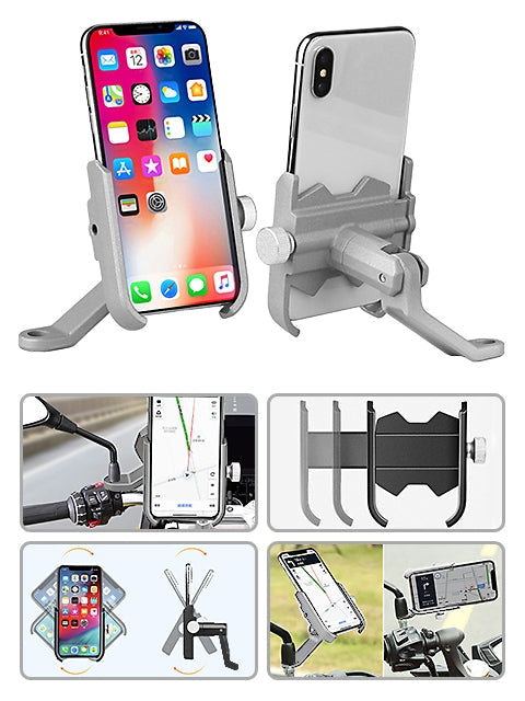 Universal GPS Phone Mount Holder for Electric Bicycles/Motorcycle - Gray