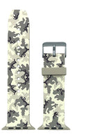 Apple Watch Series 4/3/2/1 with Silver Buckle Rubber Design Colorful Replacement i Watch Bands