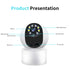 Indoor baby surveillance camera HD night vision monitor-White