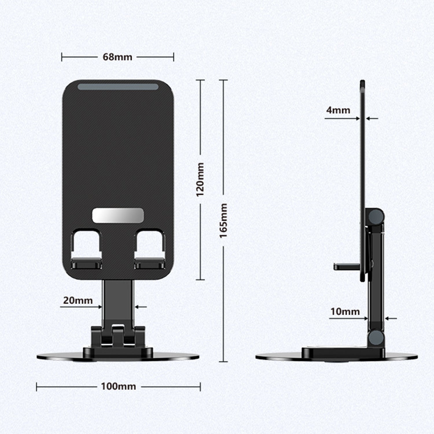 Folding bracket for  mobile phone Flat Plate
