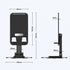 Folding bracket for  mobile phone Flat Plate