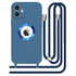 iPhone 12 Soft silicone case fine hole logo hollowed out with adjustable hanging rope
