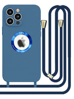 iPhone 12 Pro Soft silicone case fine hole logo hollowed out with adjustable hanging rope