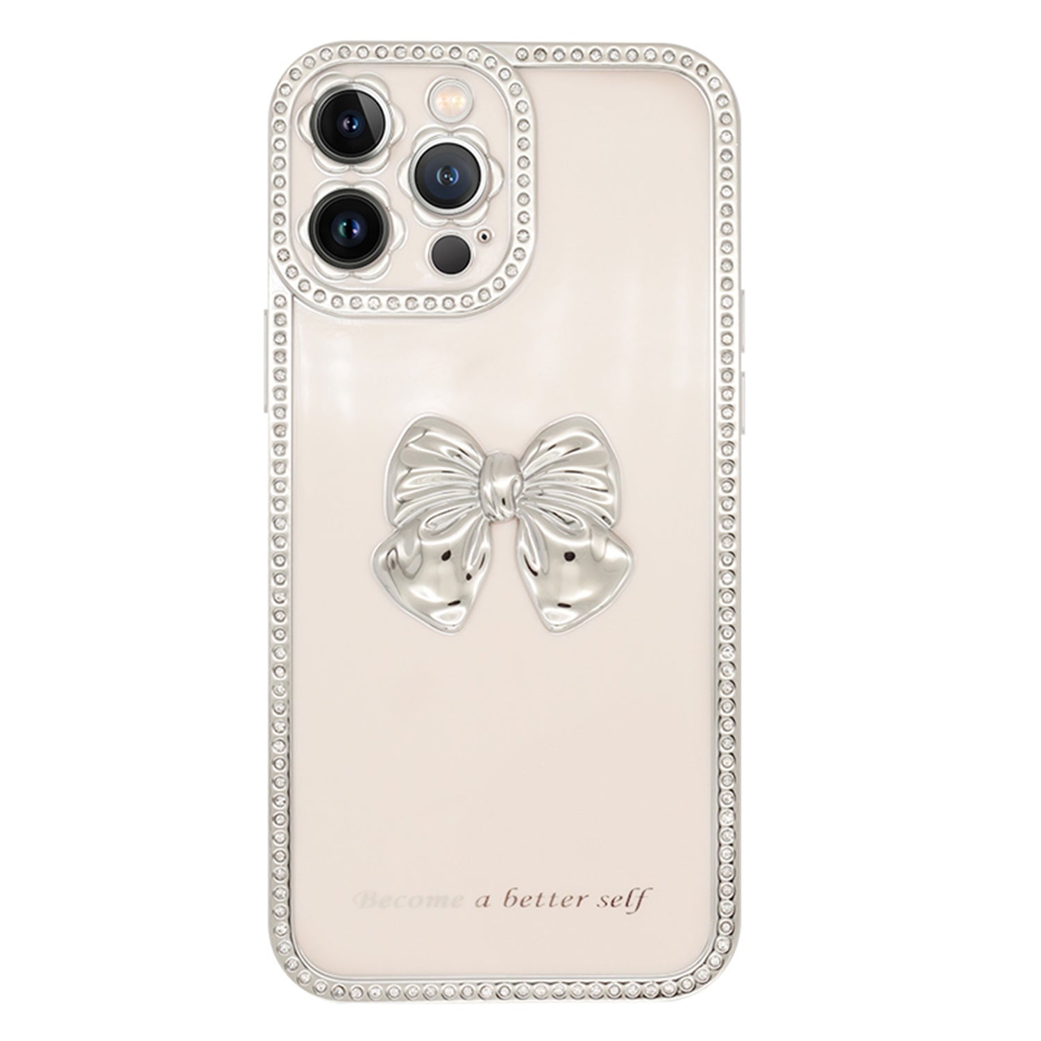 iPhone 13 Pro Diamond frame color electroplating bow case